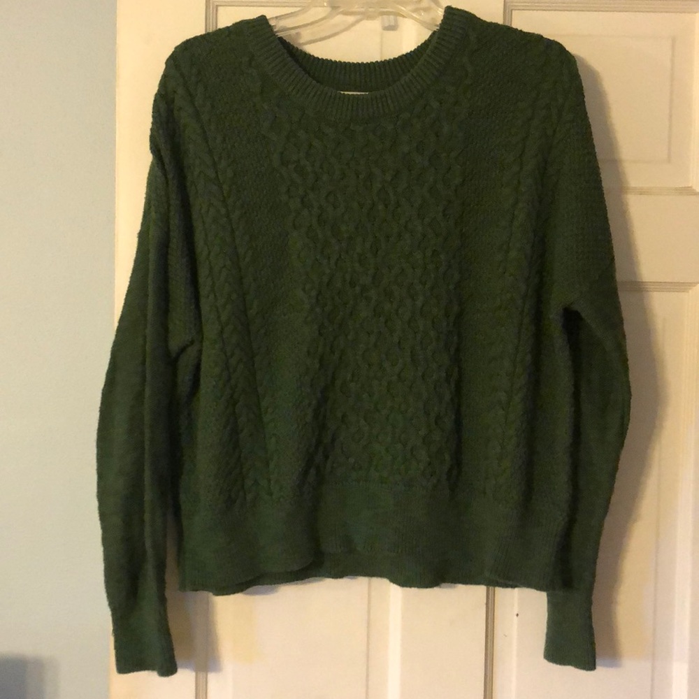 Target Green Crop Sweater